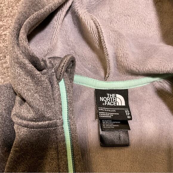NORTH FACE Girls' Banderitas Full-Zip Jacket XS 6 Grey Heather - Picture 11 of 11